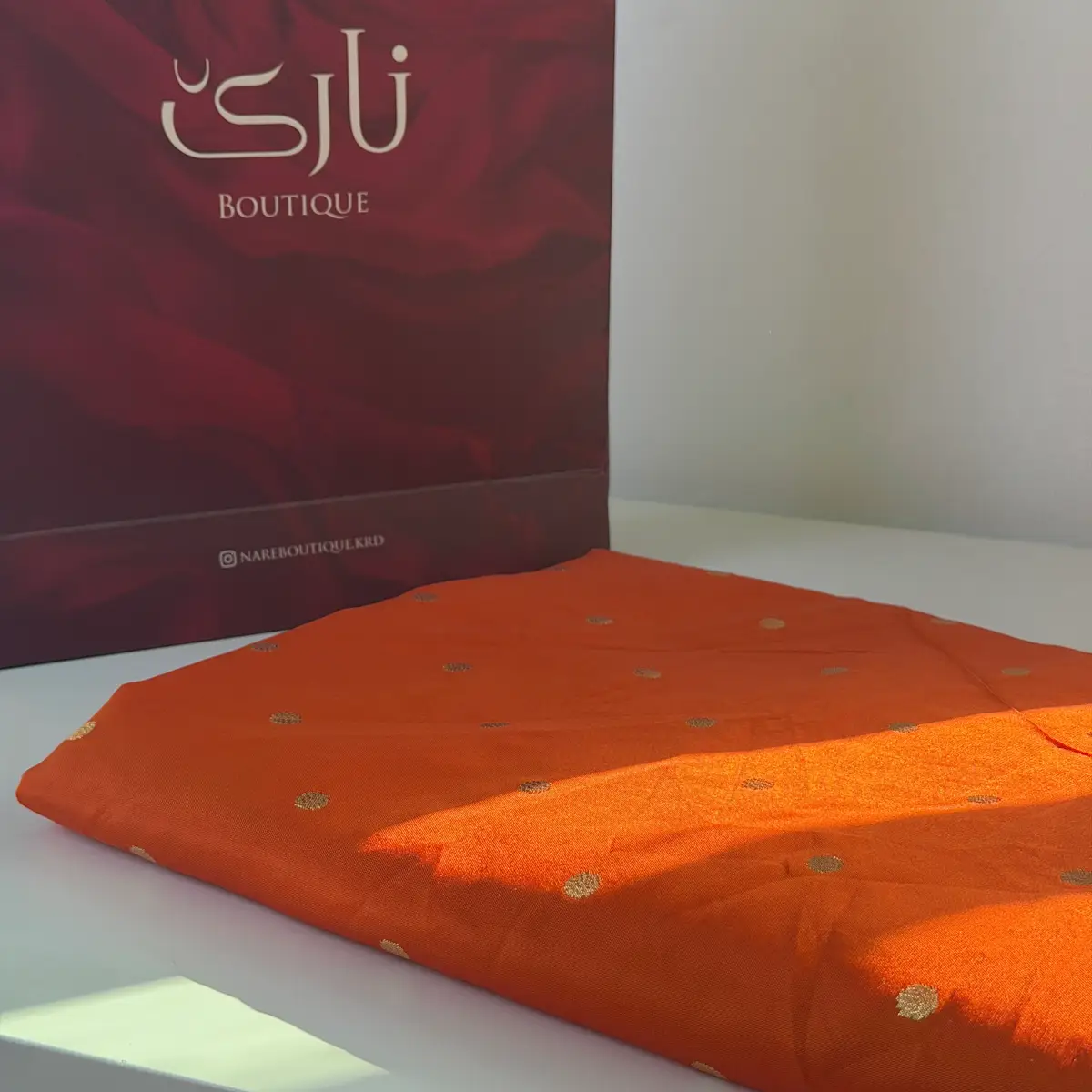 تافتەی خال خال — قاوەیی سوور